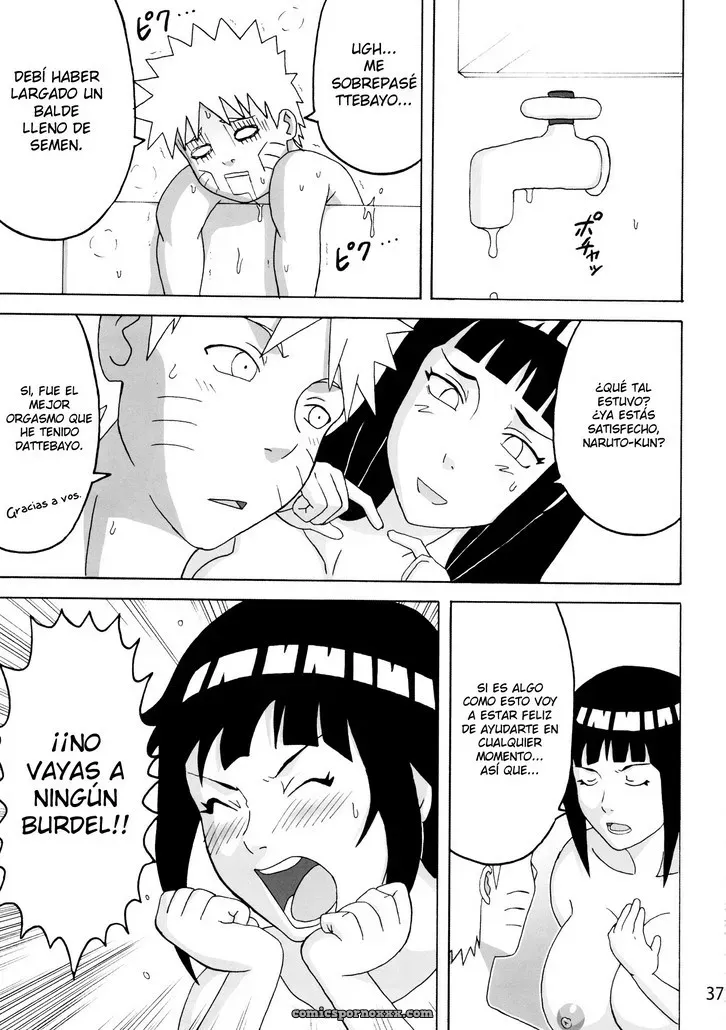 Hinata Naruto: Primera Vez como Chica Jabonosa - Página 38
