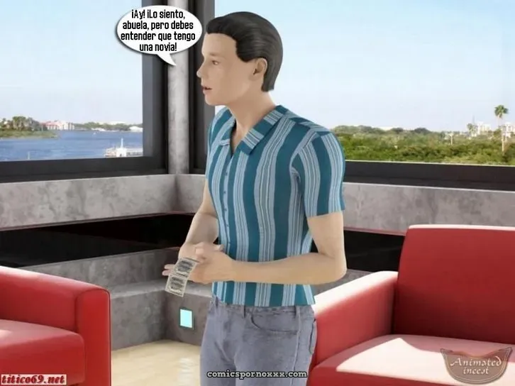 Sexo con mi Increíble Abuela: Cómic 3D - Página 3
