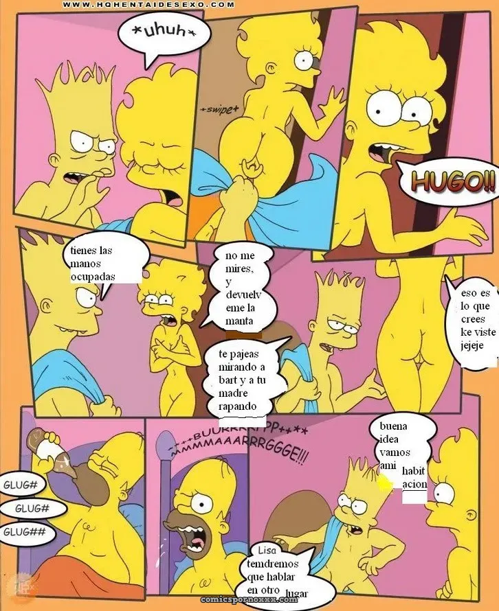 Bart y Hugo se Fornican a Marge y Lisa Simpson - Página 10