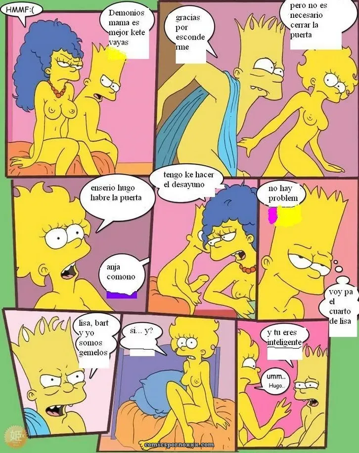 Bart y Hugo se Fornican a Marge y Lisa Simpson - Página 11