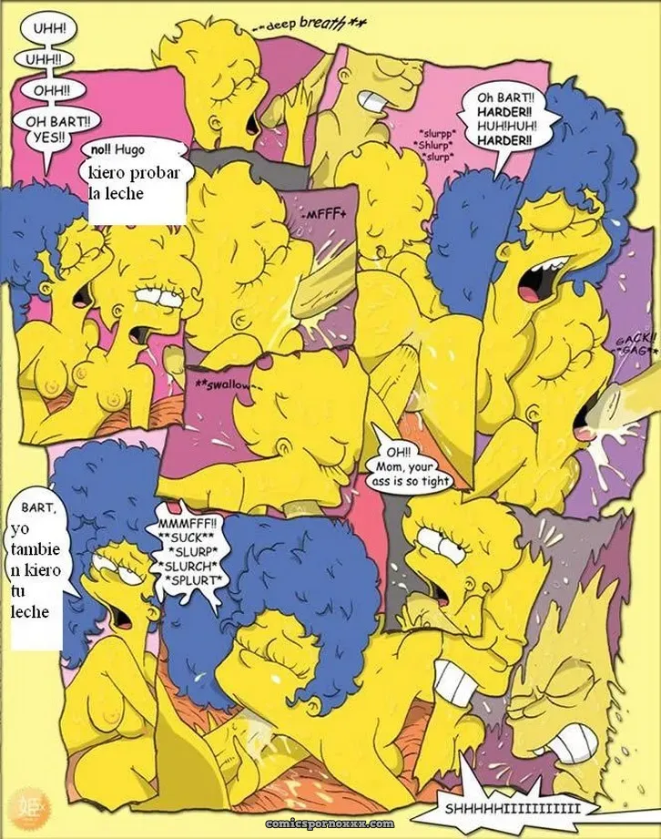 Bart y Hugo se Fornican a Marge y Lisa Simpson - Página 23