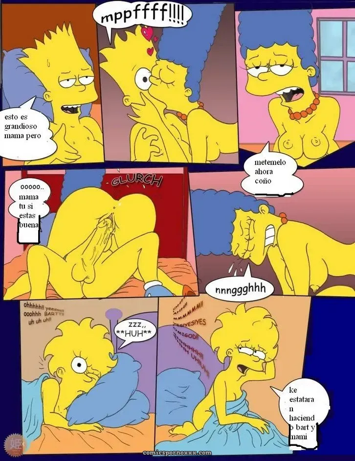 Bart y Hugo se Fornican a Marge y Lisa Simpson - Página 4