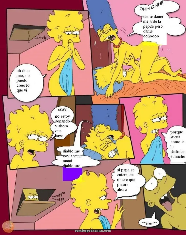 Bart y Hugo se Fornican a Marge y Lisa Simpson - Página 6