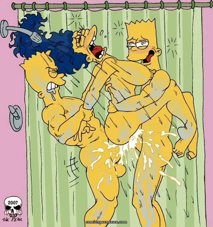 En la Playa con Marge (Milhouse Penetra a Marge Simpson) - Página 14