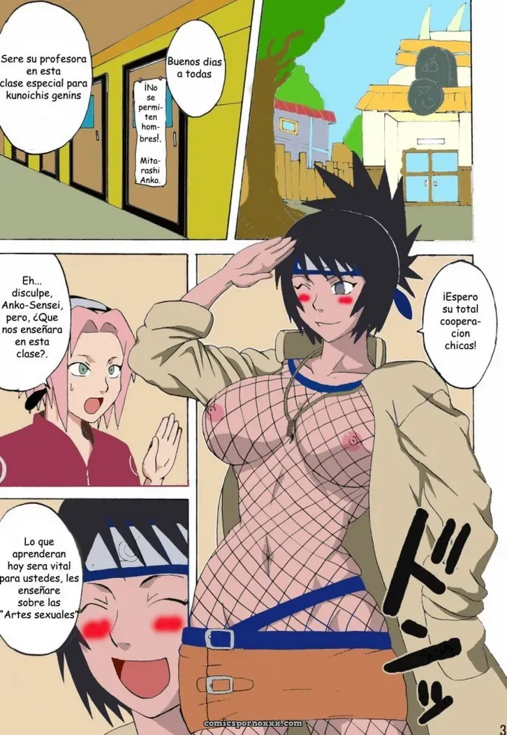 Las Clases Kunoichi (Anko Mitarashi Enseña Artes Sexuales) - Página 4