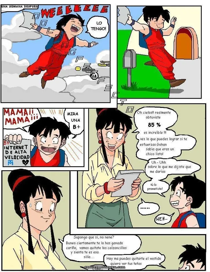 Chichi Incentiva Gohan Mamando su Polla - Página 12
