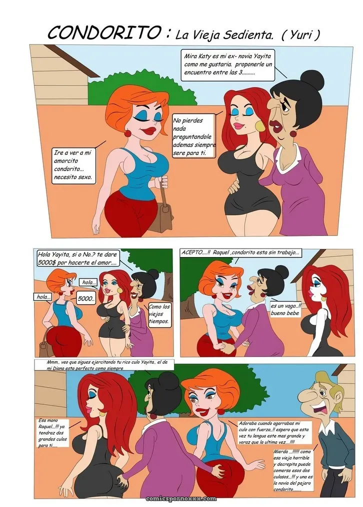 Porno de Condorito Yuri (Viejas Lesbianas Manoseando Pendejas) - Página 1