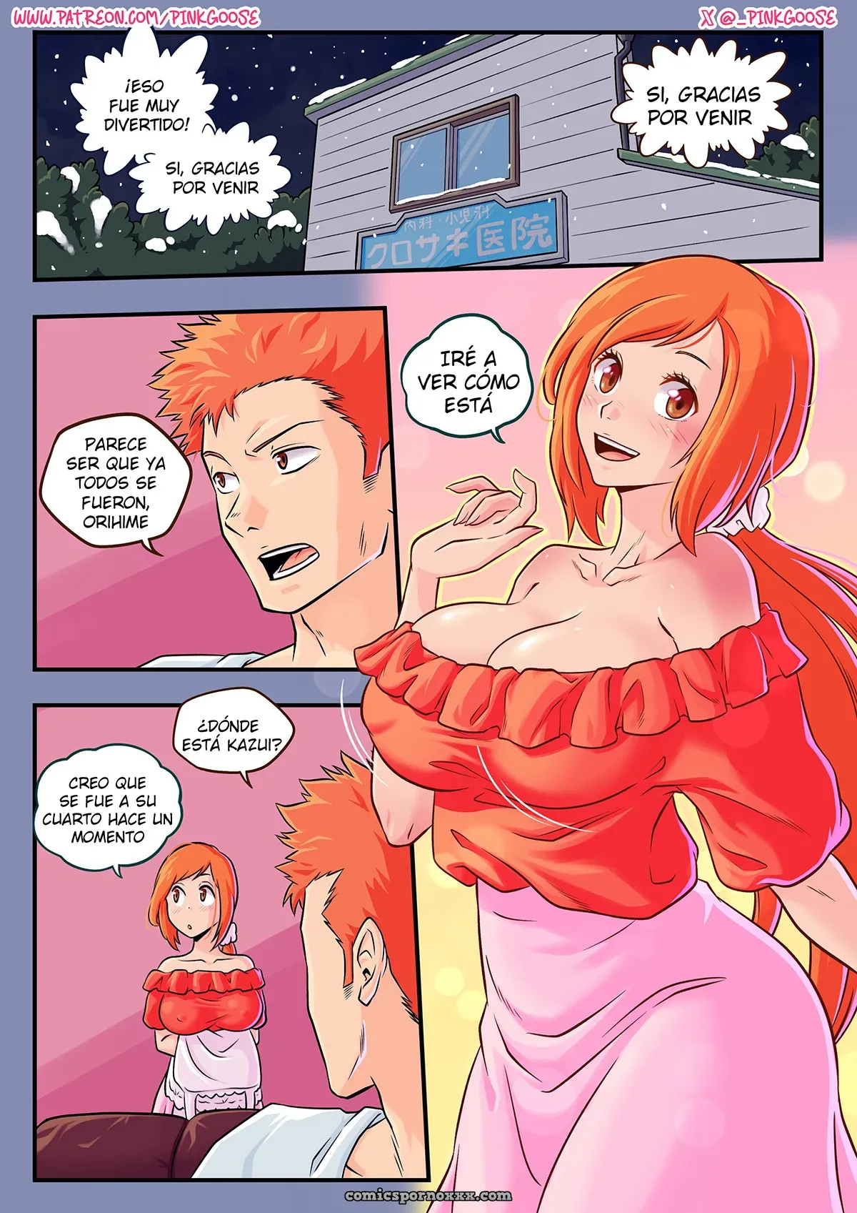 Cómic Orihime x Ichigo: Pinkgoose - Página 2