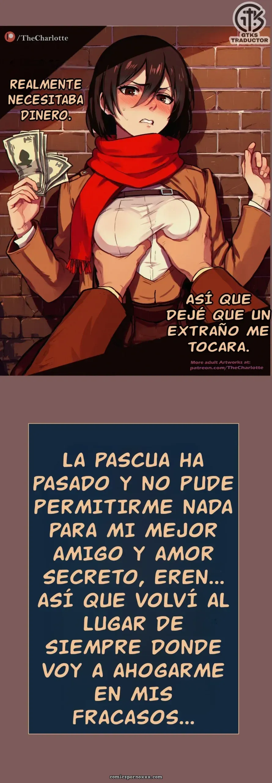 La Vida Desenfrenada de Mikasa – Charlotte - Página 1