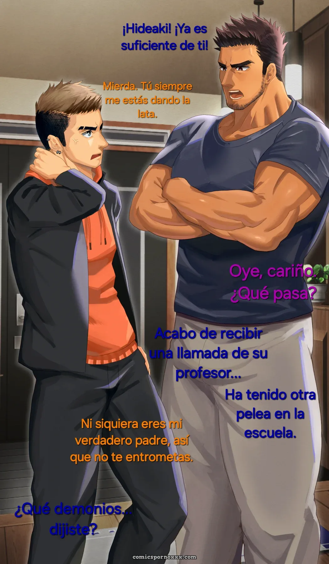 Hijastro Culiando con su Padrastro [Izukonohito] - Página 1