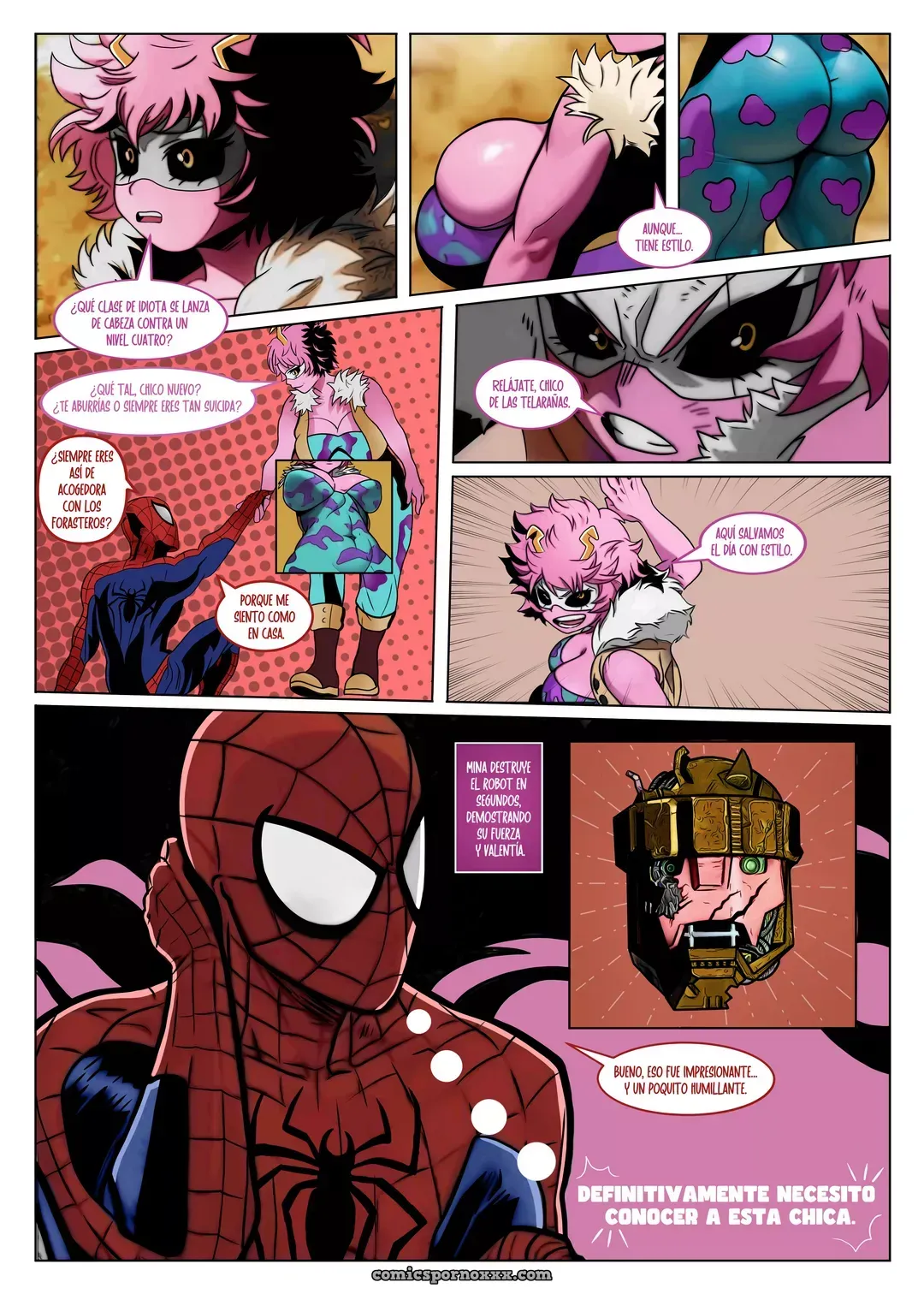 Mina Ashido x Spider-Man: Sueño Onirico - Página 4