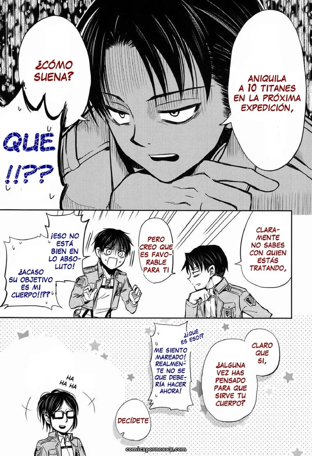 ¡Espera un Momento, Heichou! – Sonic (Pana) x Shingeki no Kyojin - Página 7