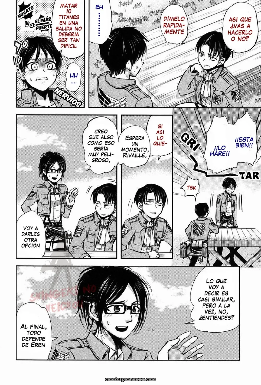 ¡Espera un Momento, Heichou! – Sonic (Pana) x Shingeki no Kyojin - Página 8