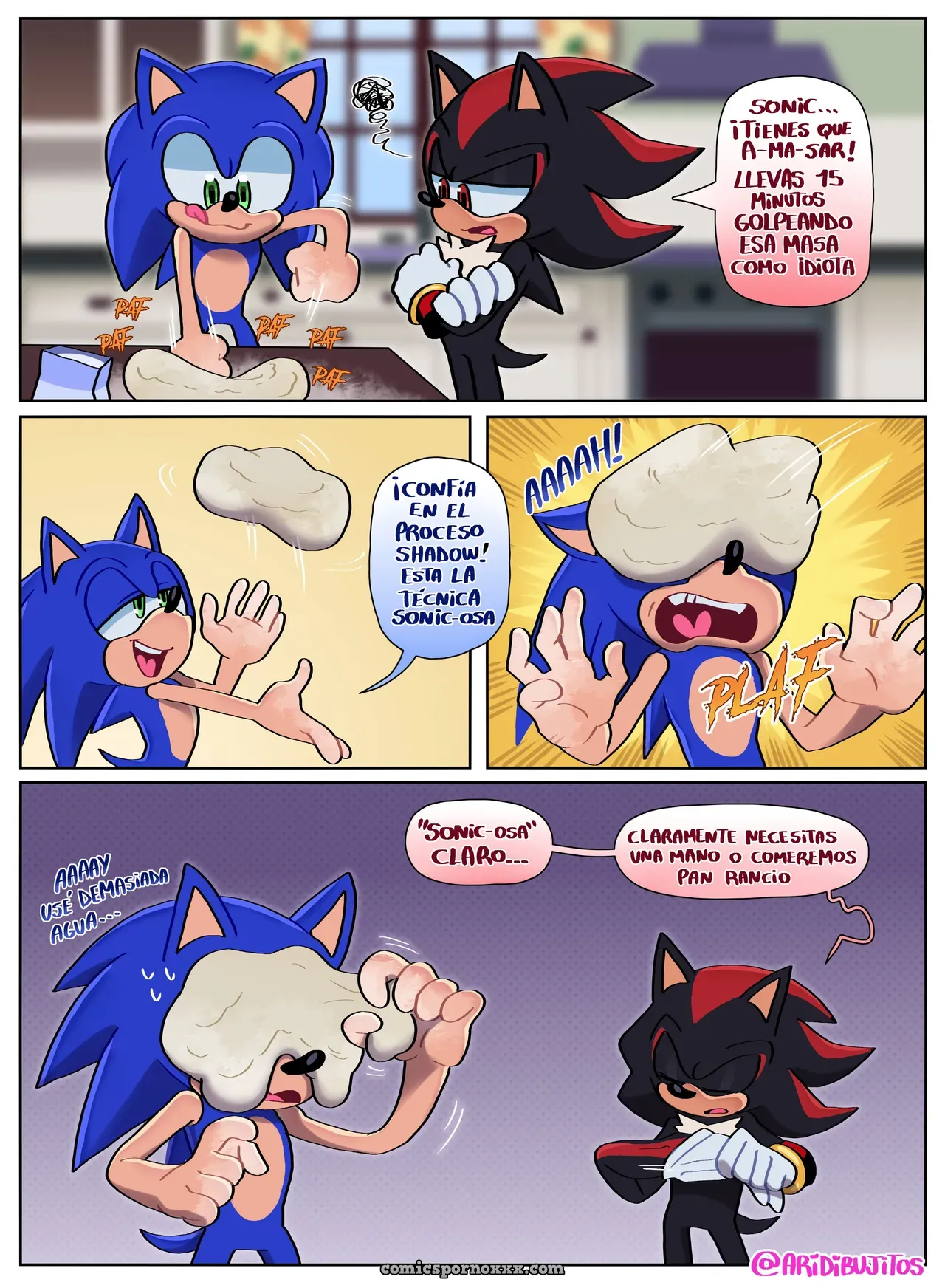 Sonic Sexo Gay en la Cocina con Shadow – Sonadow (Aricueva) - Página 1