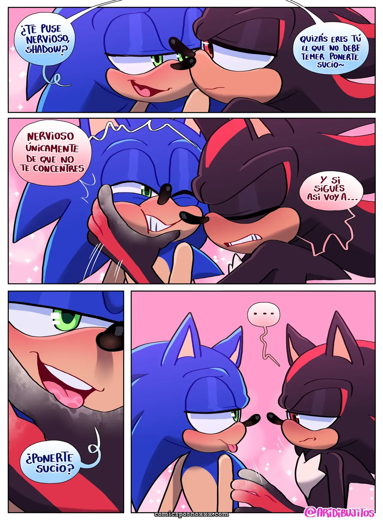 Sonic Sexo Gay en la Cocina con Shadow – Sonadow (Aricueva) - Página 4