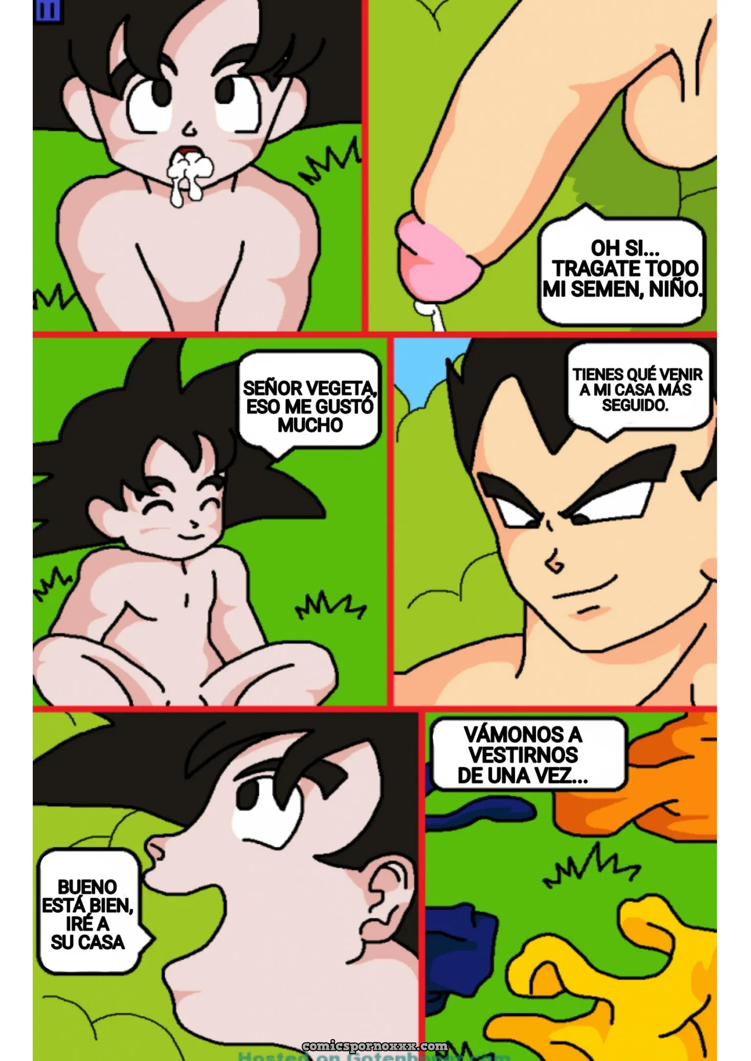 Vegeta Saborea El Culo de Goten - Página 8