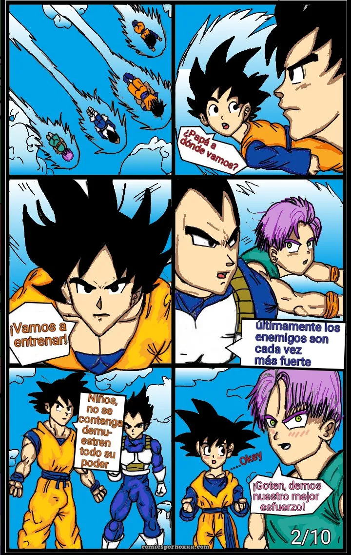Special Trainment  (Goku x Vegeta x Goten x Trunks) - Página 2