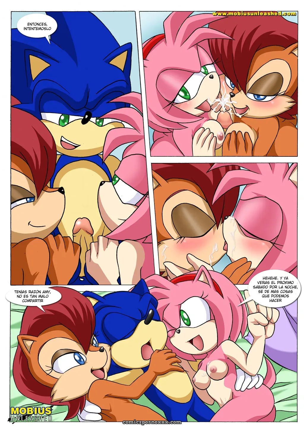 Divertida Noche De Sábado #1 (Saga Completa De Sonic, Sally, Amy, Tails, Knuckles) - Página 12