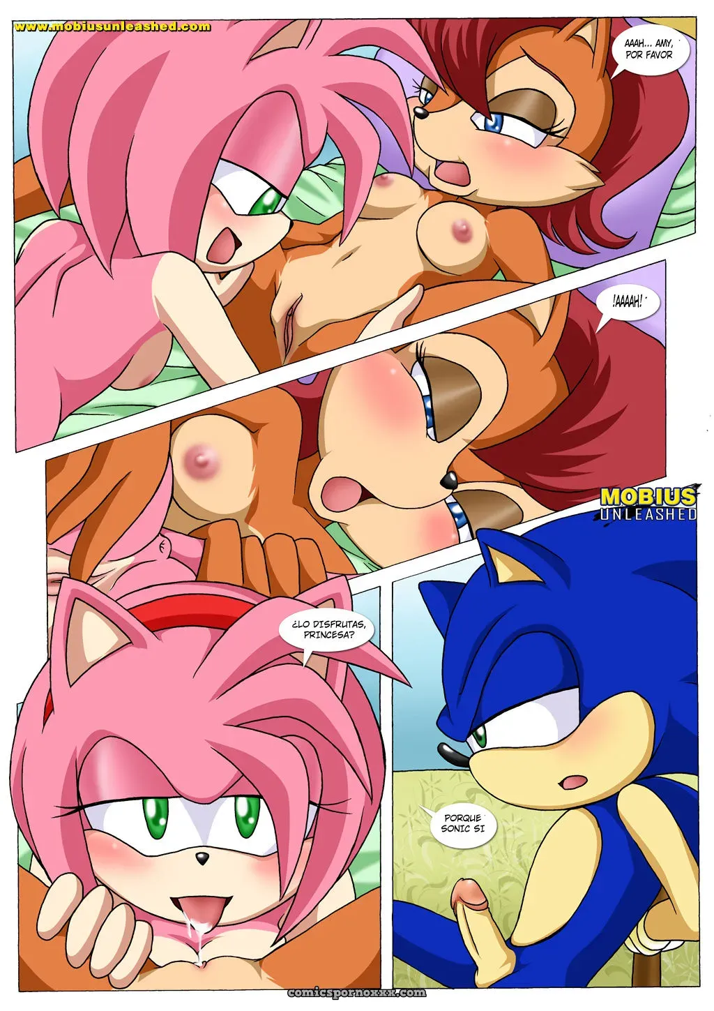 Divertida Noche De Sábado #1 (Saga Completa De Sonic, Sally, Amy, Tails, Knuckles) - Página 3