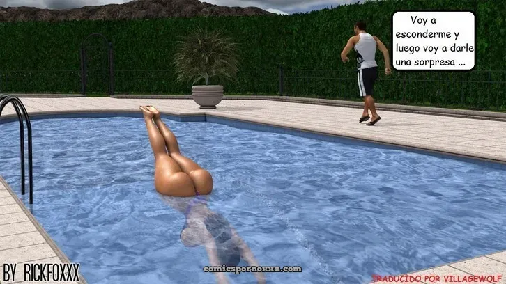 Heavenly Pool Lesson (Profesora Culona Follada Por Su Alumno Del Colegio) - Página 20