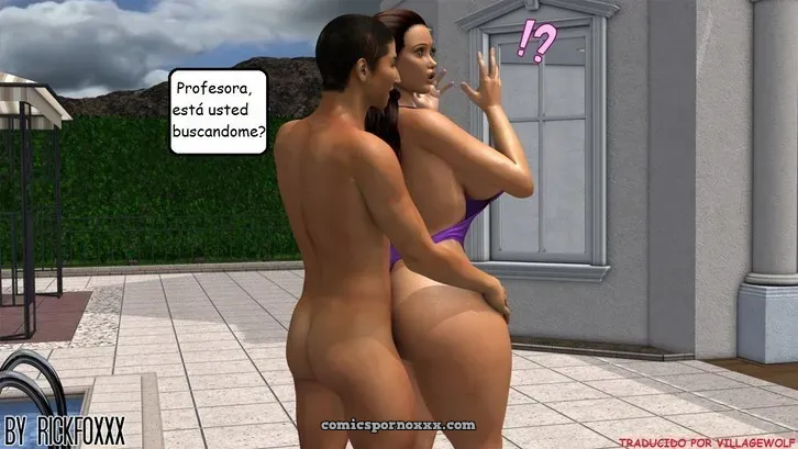 Heavenly Pool Lesson (Profesora Culona Follada Por Su Alumno Del Colegio) - Página 27