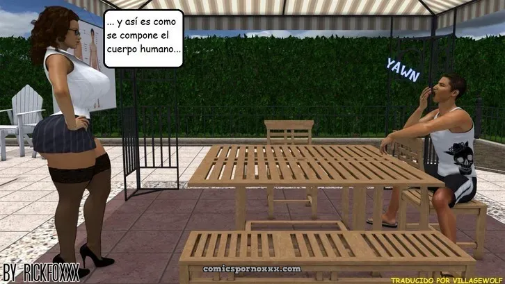 Heavenly Pool Lesson (Profesora Culona Follada Por Su Alumno Del Colegio) - Página 3