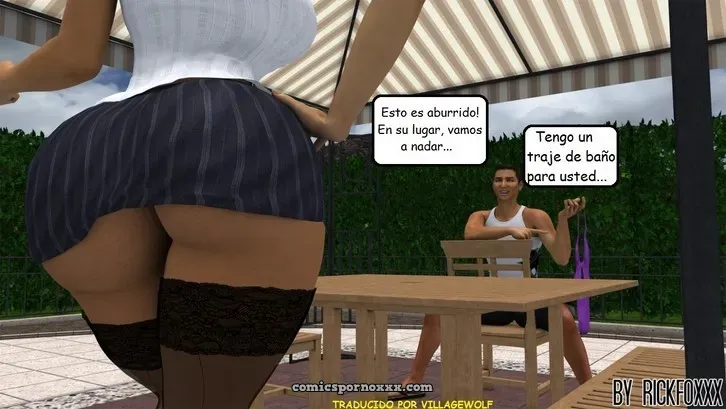 Heavenly Pool Lesson (Profesora Culona Follada Por Su Alumno Del Colegio) - Página 4