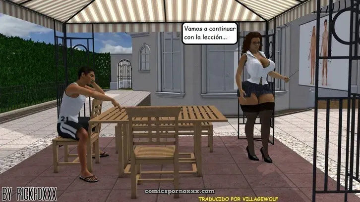 Heavenly Pool Lesson (Profesora Culona Follada Por Su Alumno Del Colegio) - Página 6