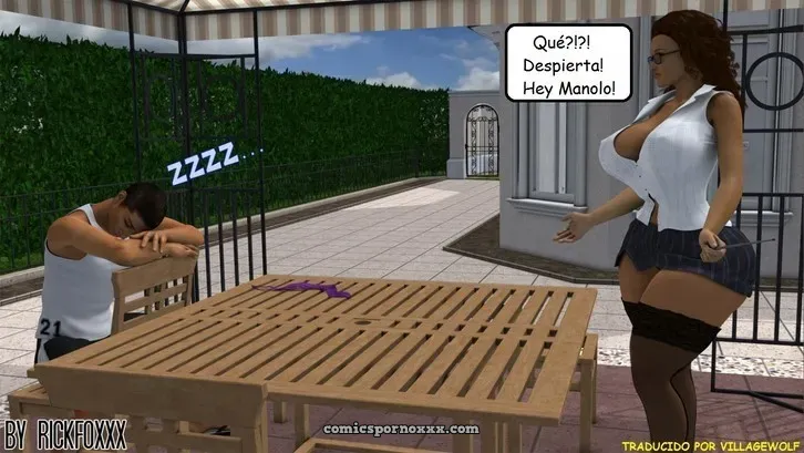 Heavenly Pool Lesson (Profesora Culona Follada Por Su Alumno Del Colegio) - Página 7