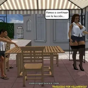 Heavenly Pool Lesson (Profesora Culona Follada Por Su Alumno Del Colegio) - Página 6