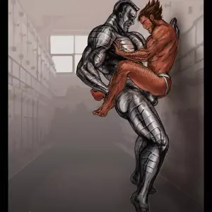 Steel Inside Me – Coloso Tiene Sexo Gay con Wolverine (Marvel Gay) - Página 1